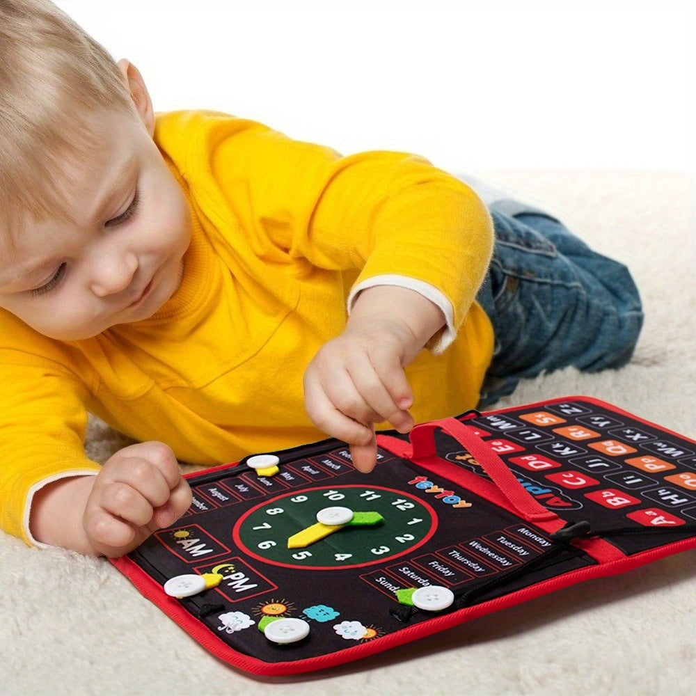 Busy Board Sensory Toy Educational Activity Skills Development Board for Early Learning Perfect Travel Toy for Boys and Girls Ideal for Youngsters
