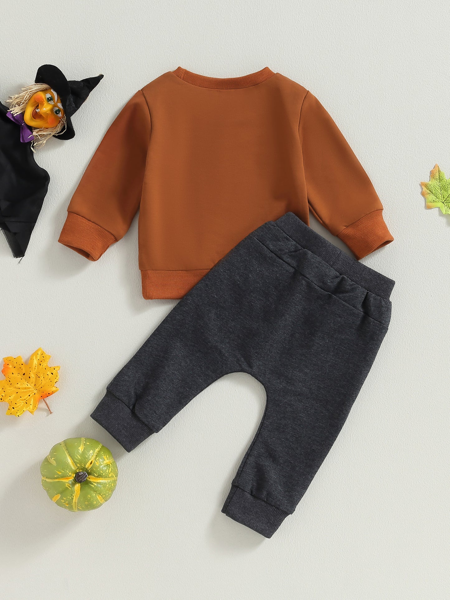 Baby Boy Halloween Tracksuit Pumpkin Prints Long Sleeve Sweatshirt and Elastic Pants for Toddler Fall 2pcs Casual Outfits, Halloween Toddler, Toddler Thanksgiving Outfit, Fall Toddler Clothes, Toddler Halloween, Toddler Fall