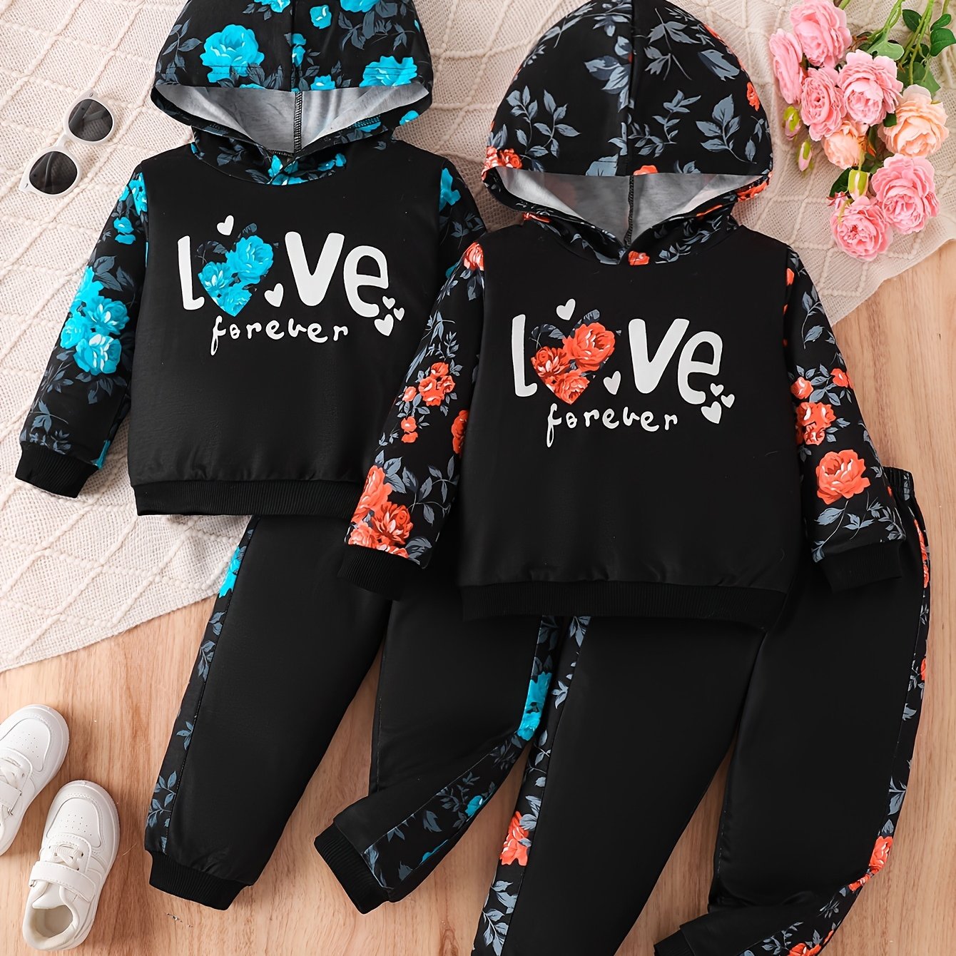Kids Autumn Sweatshirt 4pc Set for Baby Girls 0 to 3 Years