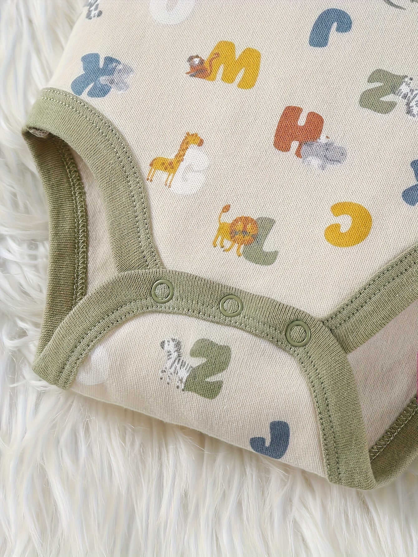 Cartoon Lion Jumpsuit Four Piece Baby Boy Autumn Winter Set