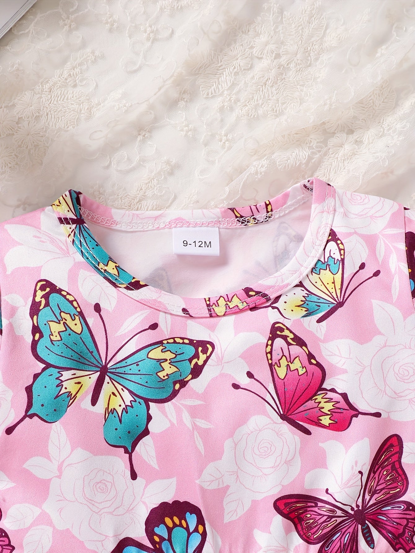 Toddler Baby Girl Winter Outfits Cute Butterfly Top And Jeans Set