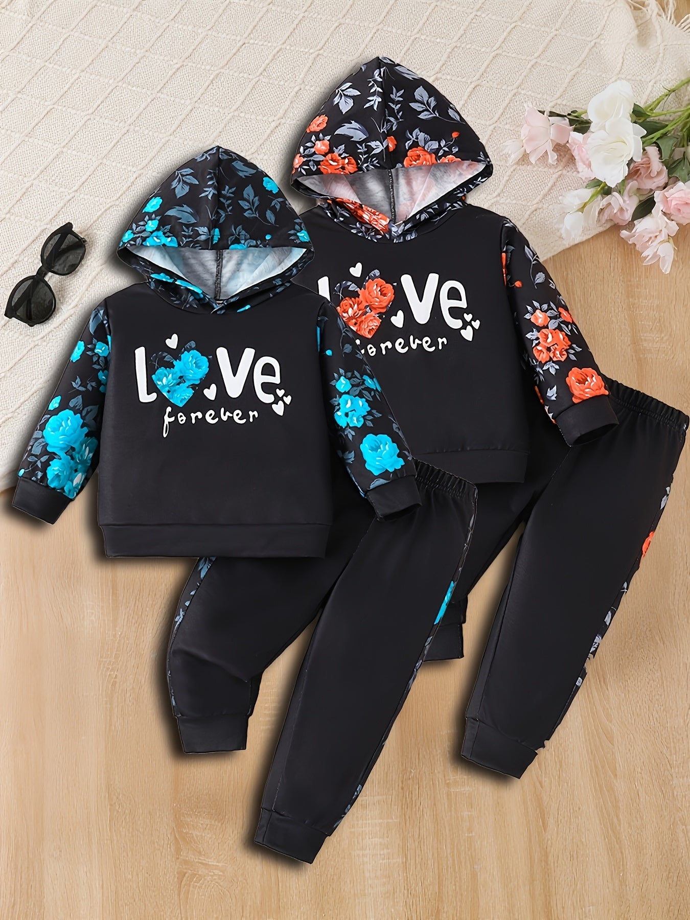 Kids Autumn Sweatshirt 4pc Set for Baby Girls 0 to 3 Years