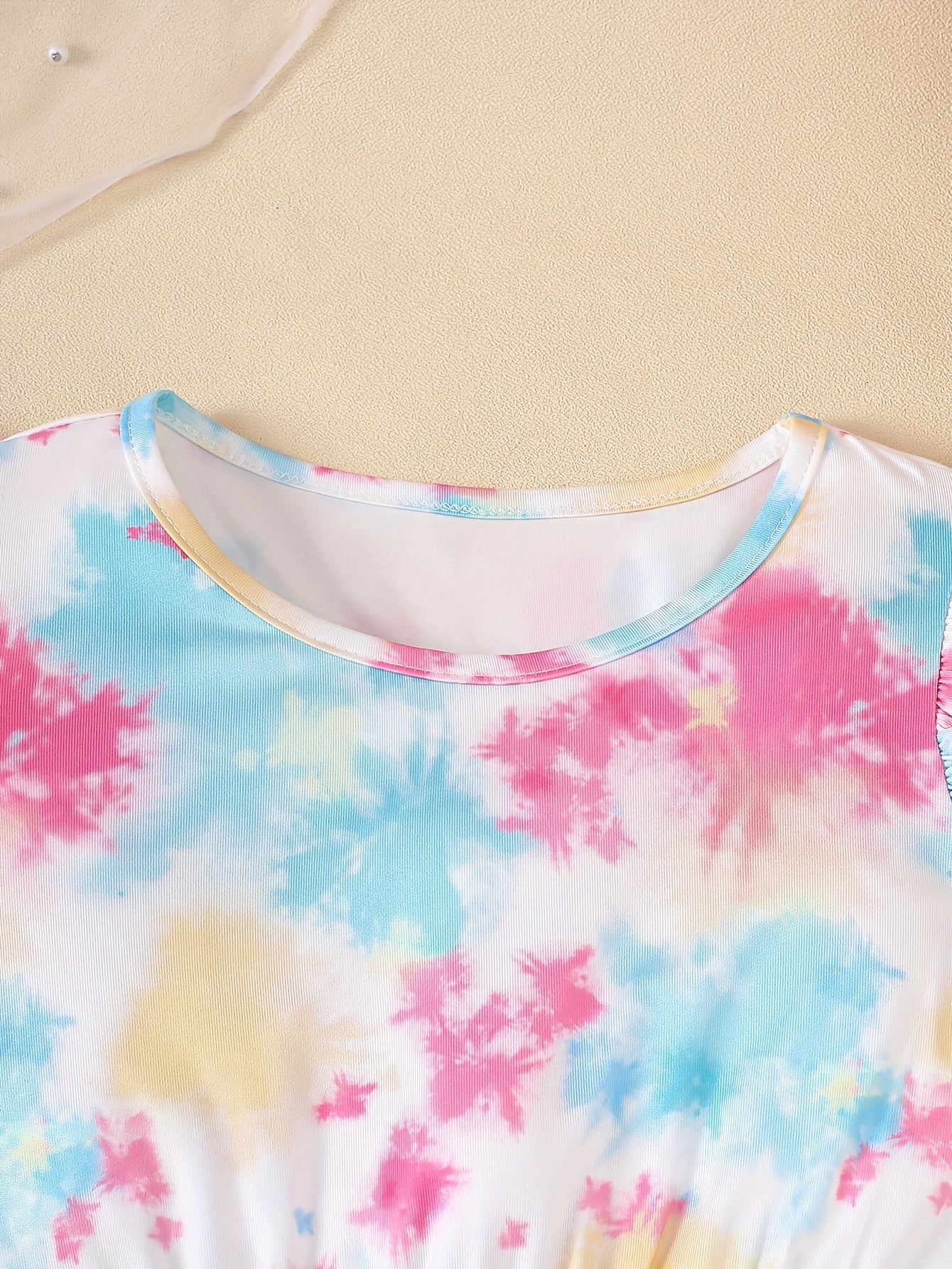 4pcs Summer Girl Printed Dress Casual Spring and Summer Trendy Versatile Dress for Little Girls