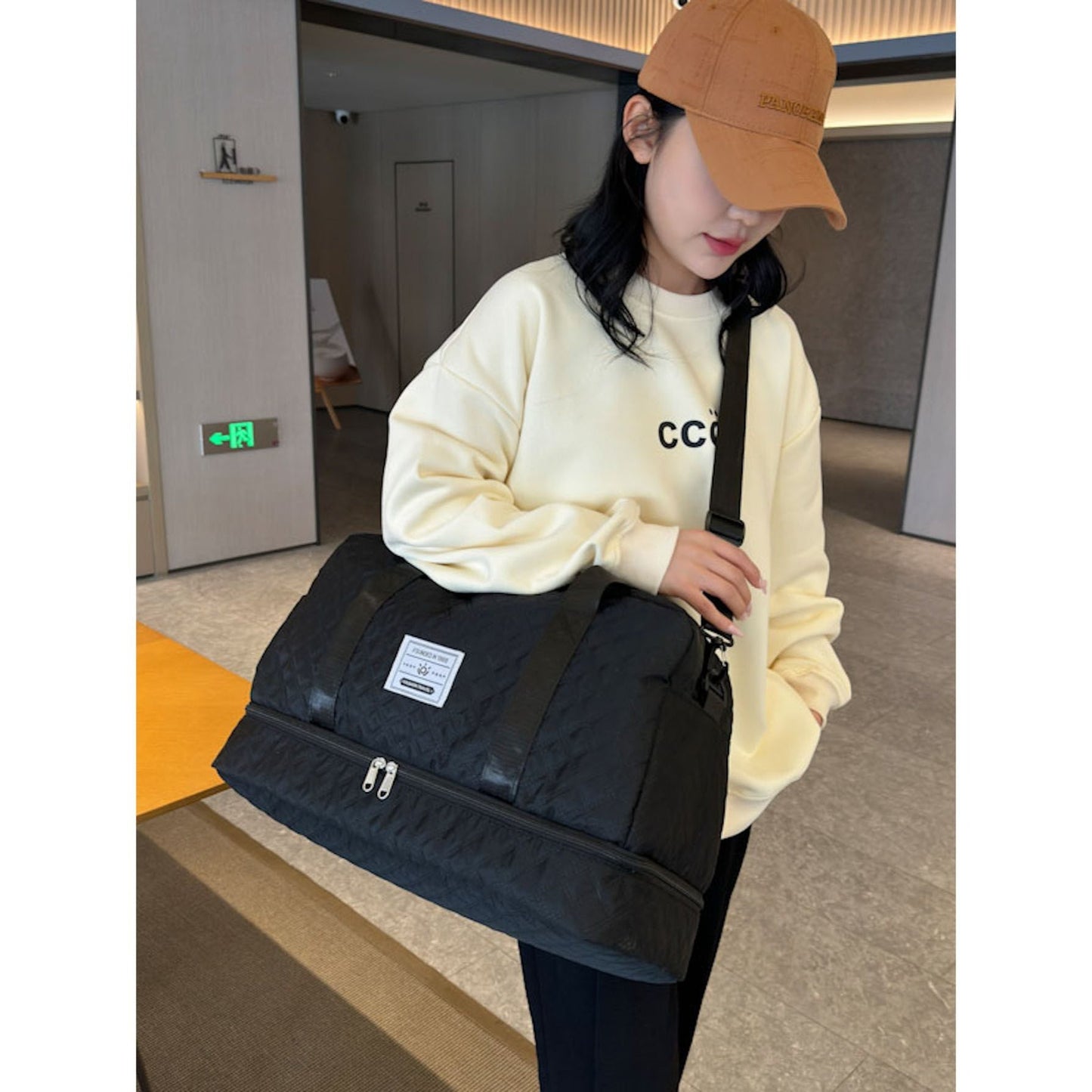 Weekender Gym Duffle Bag With Shoe Compartment Foldable Travel Bag Expandable Carry On Luggage Overnight Delivery Garment Bag Hospital Labor Delivery Bags
