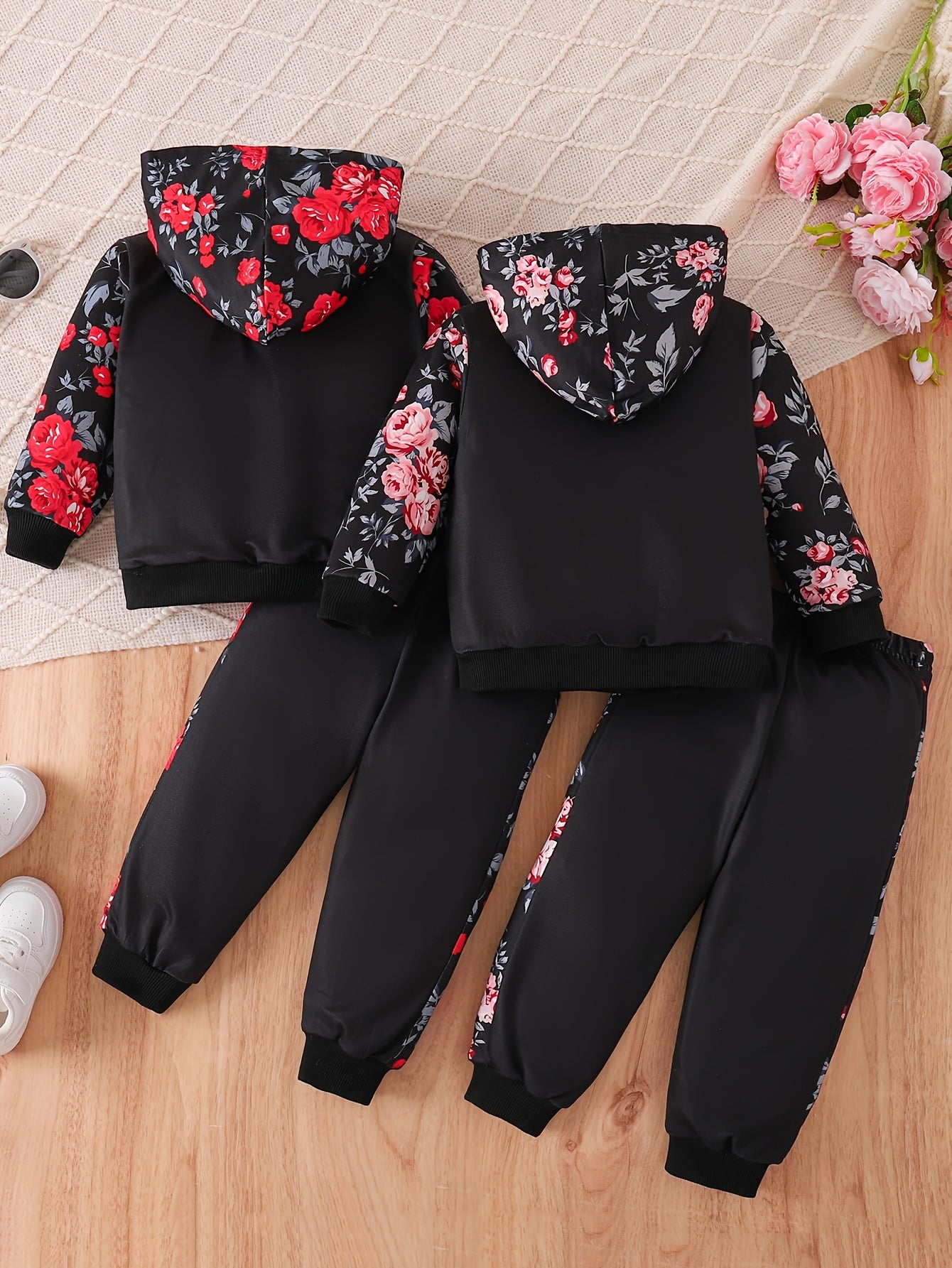 Kids Autumn Sweatshirt 4pc Set for Baby Girls 0 to 3 Years