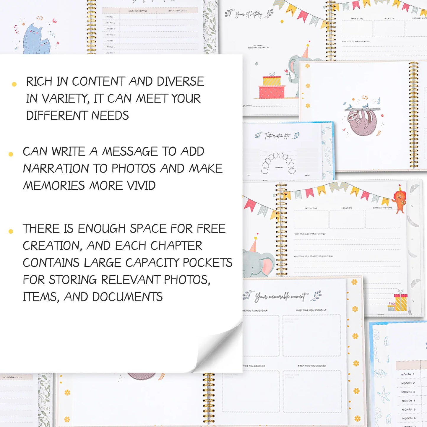 DIY Baby Memory Book Scrapbook Photo Album Pregnancy Diary