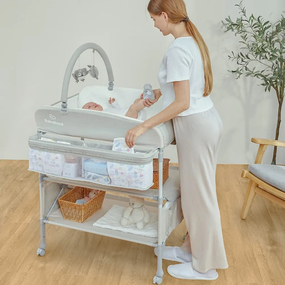 Portable Foldable Baby Changing Table Dresser Waterproof