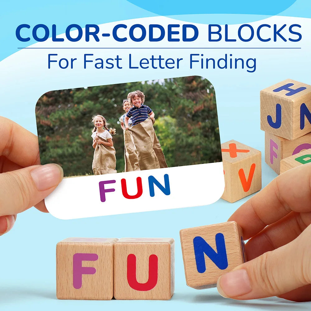 Spelling Games With Flash Cards Montessori CVC Letters