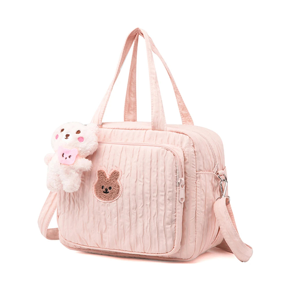 Nappy Maternity Diaper Bag With Pendant Cartoon Tote