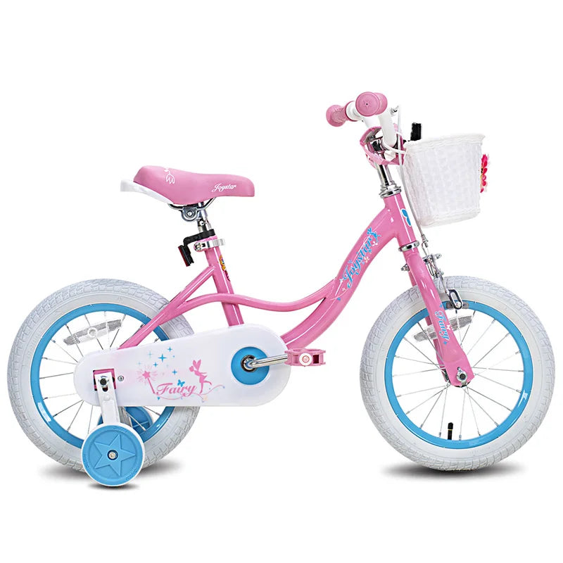 Joystar Girls Bike for Toddlers and Kids Ages 2 to 8 Years 12 14 16 18 Inch Kids Bike with Training Wheels Handbrake and Basket