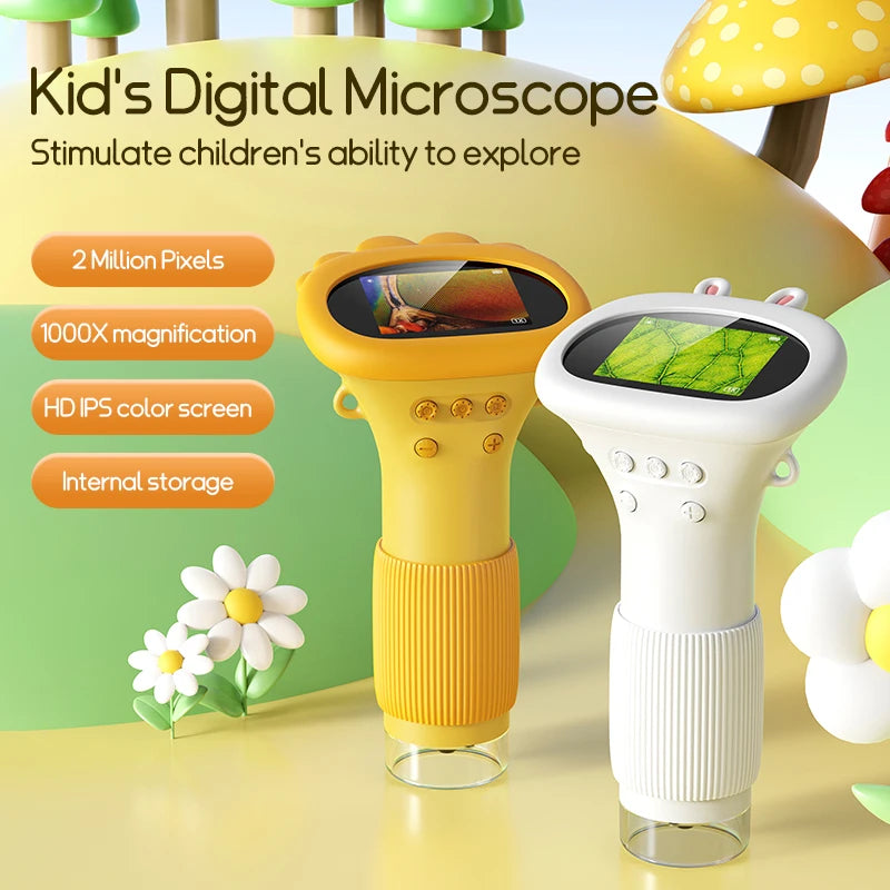 Mini Microscope 1000X Kids Science Outdoor Observation