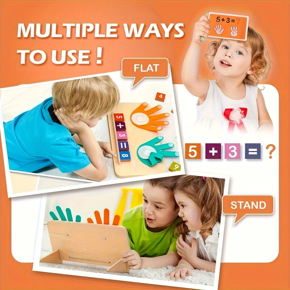 Wooden Arithmetic Learning Board For Children Over Three