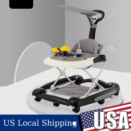 Foldable Baby Walker With Universal Wheels Learning Start