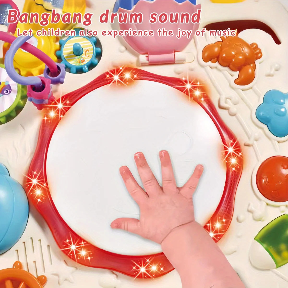 Child Activity Table Musical Instrument Game Educational Learning Toy Multi Functional Activity Center With Accessories