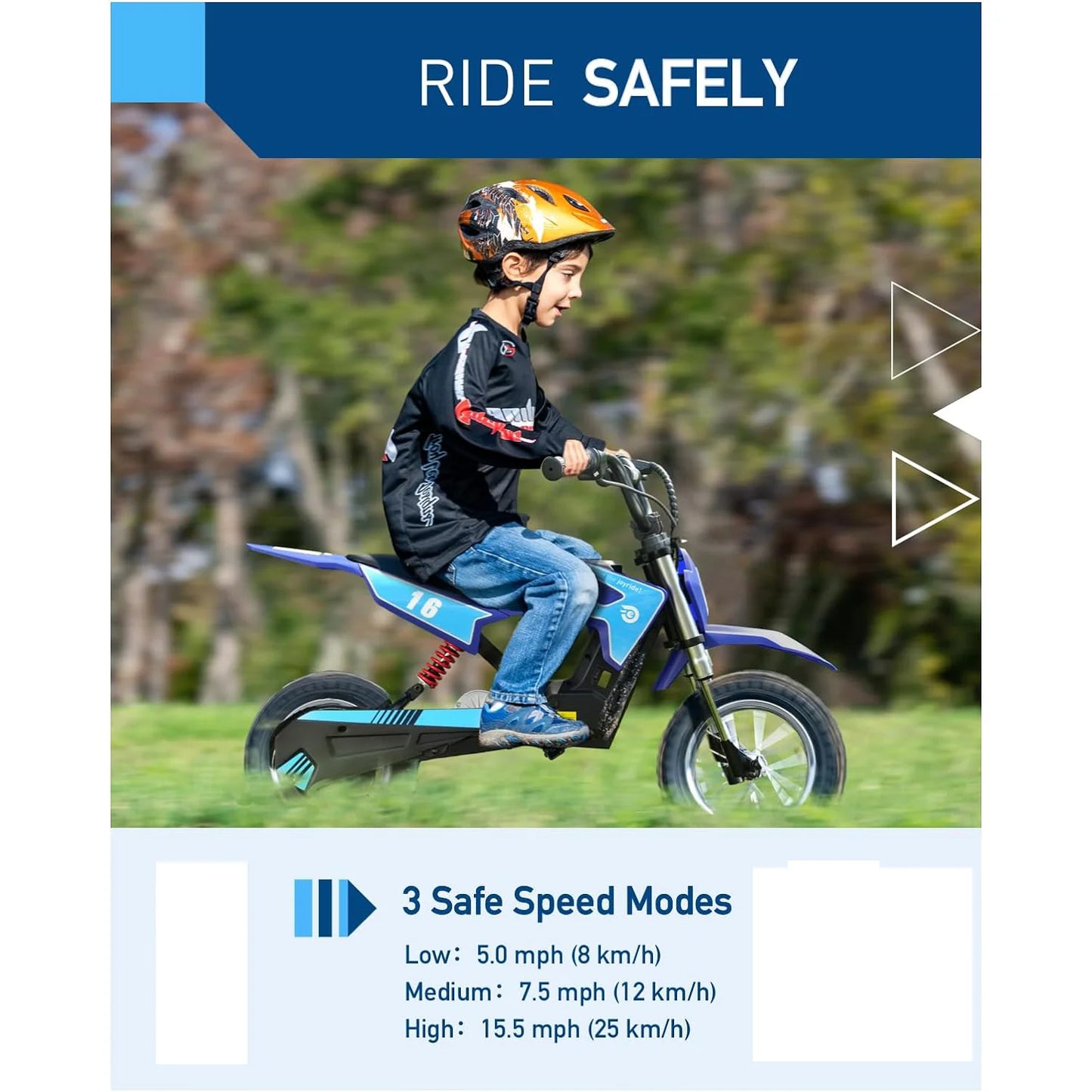 Hiboy 36V 300W Electric Kids Dirt Bike 3 Speed Modes