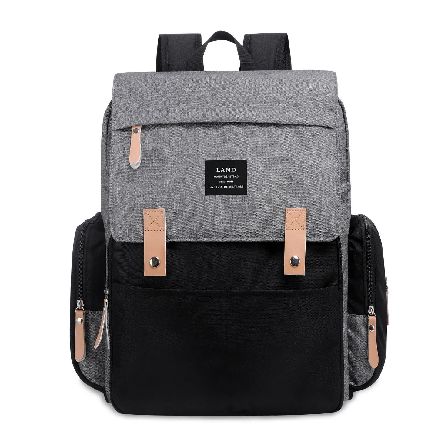 2022 Fashion New Baby Diaper Bag Backpack Multifunctional Organizer with Thermal Milk Bottle Bag for Moms