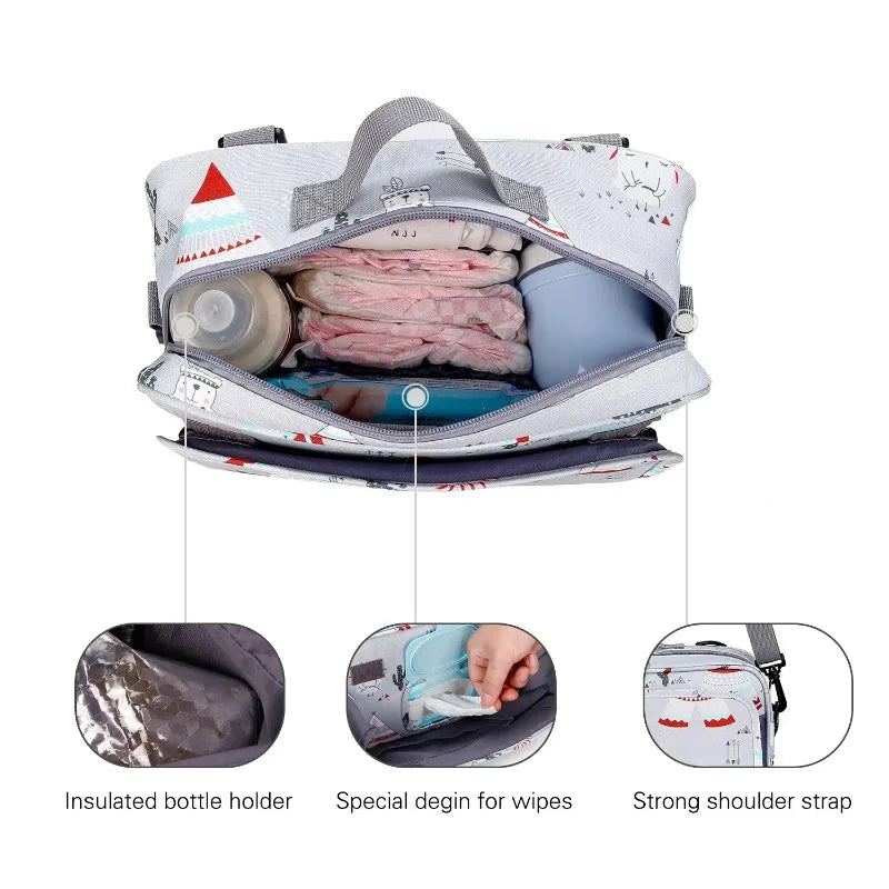 Multifunctional Infant Diaper Bag Cup Holder And Bottle