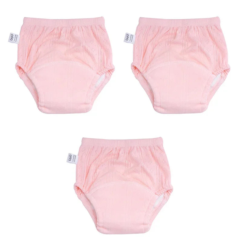 3 Pack Newborn Training Pants Cotton Washable Nappies