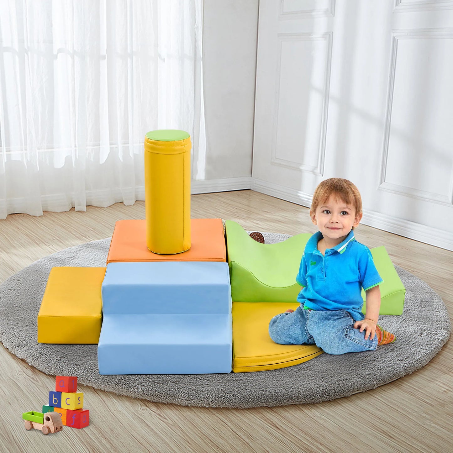 Six in One Climb Crawl Activity Play Set for Toddlers