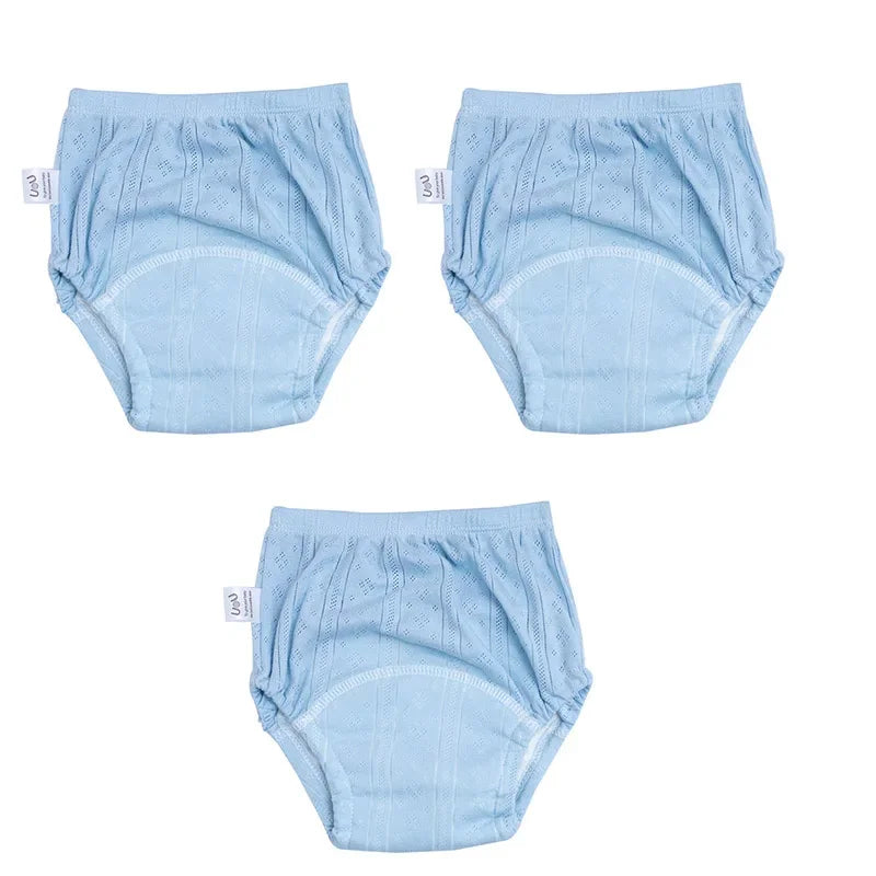 3 Pack Newborn Training Pants Cotton Washable Nappies