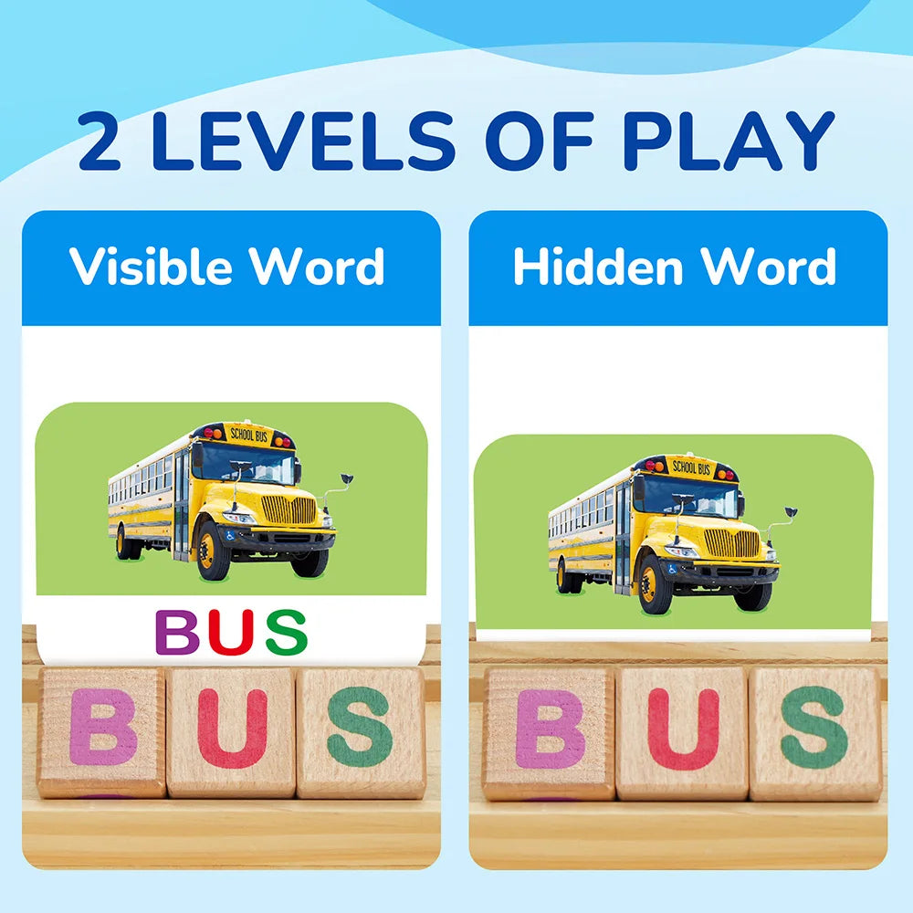 Spelling Games With Flash Cards Montessori CVC Letters