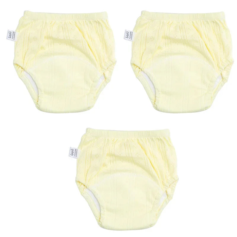3 Pack Newborn Training Pants Cotton Washable Nappies
