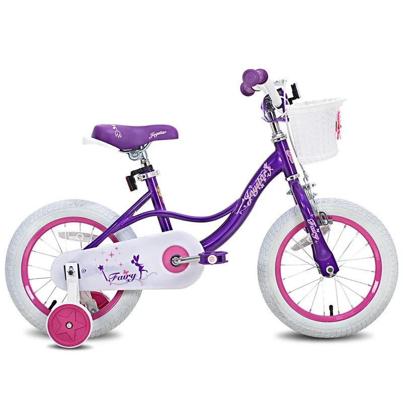 Joystar Girls Bike for Toddlers and Kids Ages 2 to 8 Years 12 14 16 18 Inch Kids Bike with Training Wheels Handbrake and Basket
