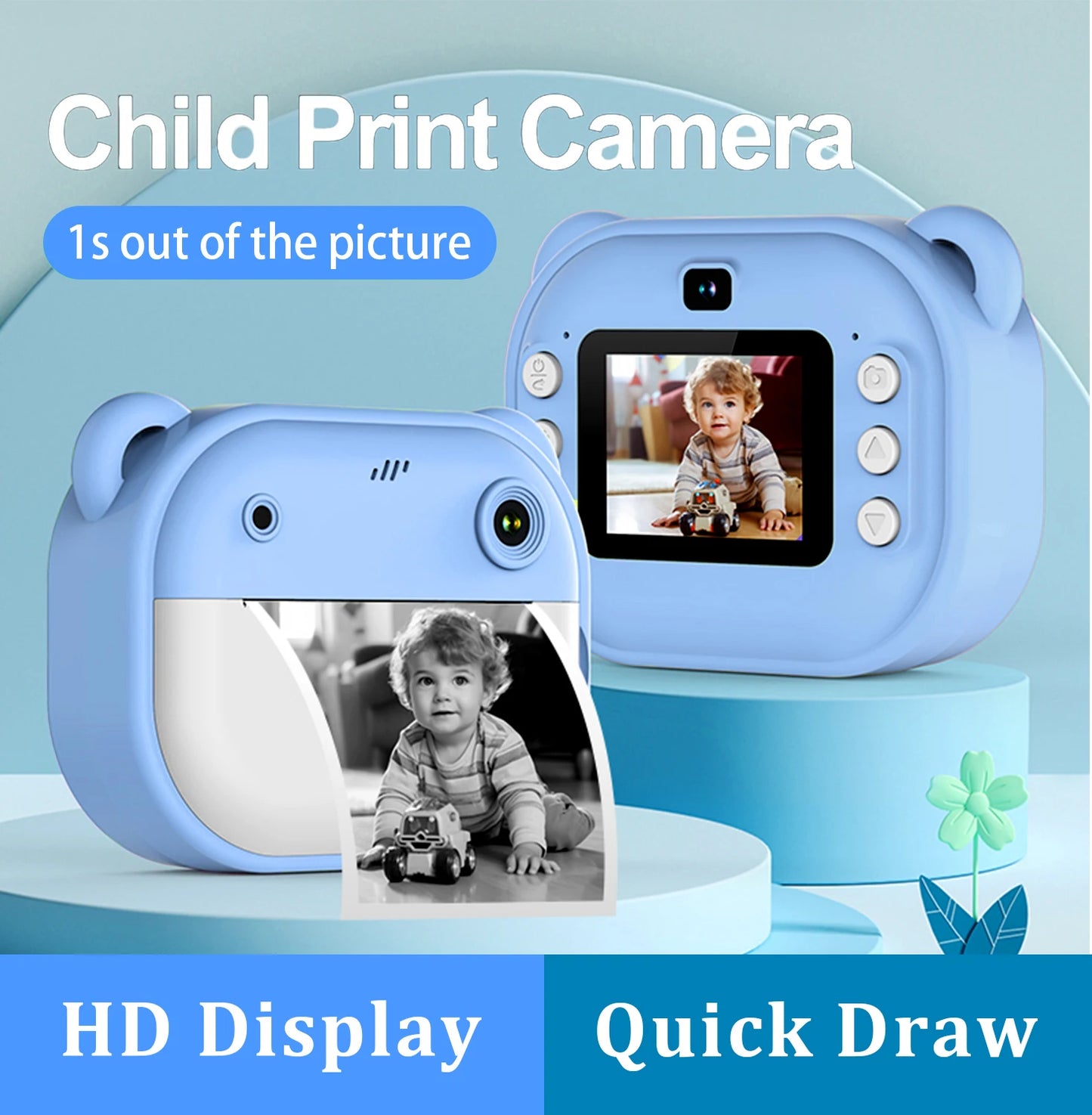 Kids Camera Toys for Girls and Boys Age 3 to 12 Digital Toddler Camera for 3 to 8 Years Old Birthday Gifts 1080 Video