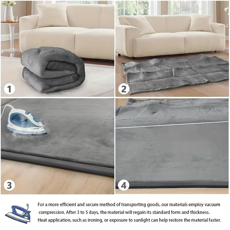3cm Thick Memory Foam Playpen Carpet With Non Slip Bottom