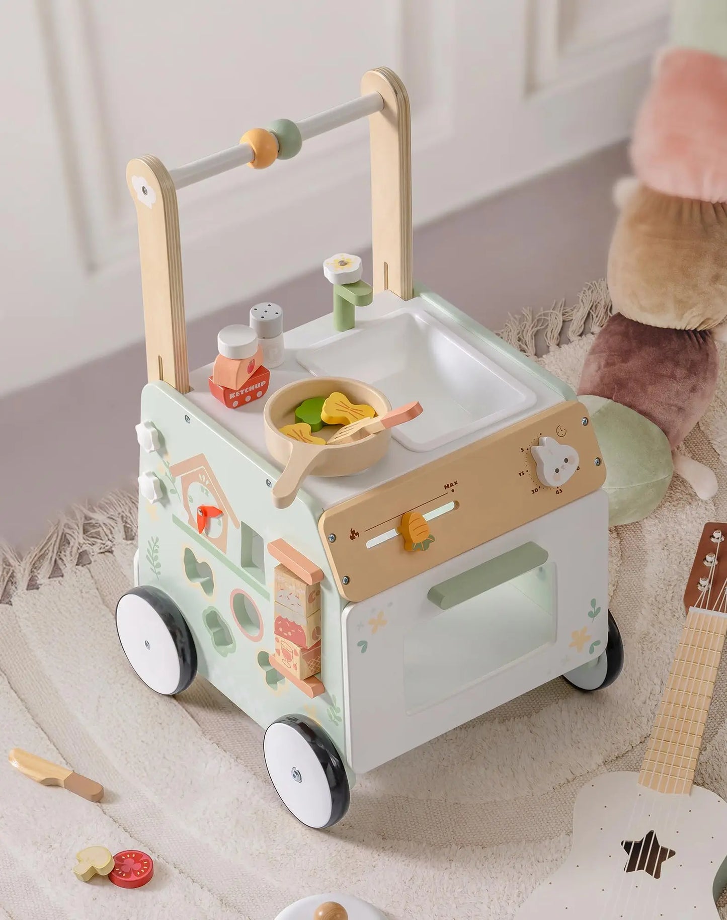 Robud Wooden Push Walker Montessori For 1 Year Olds