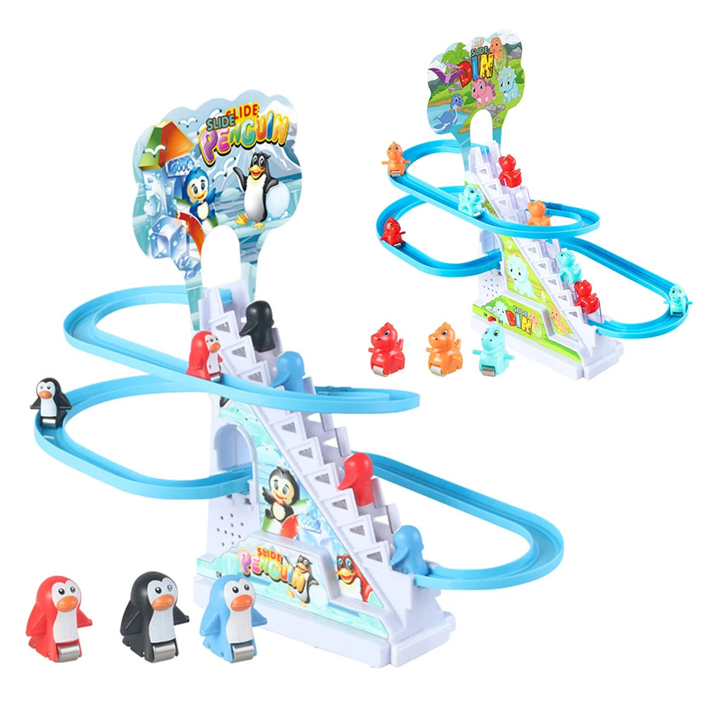 Animals Stair Climbing Toy Small Penguin Assembly Design Educational Exercise Toy for Boys and Girls
