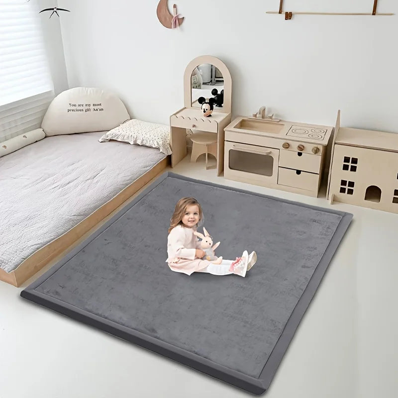 3cm Thick Memory Foam Playpen Carpet With Non Slip Bottom