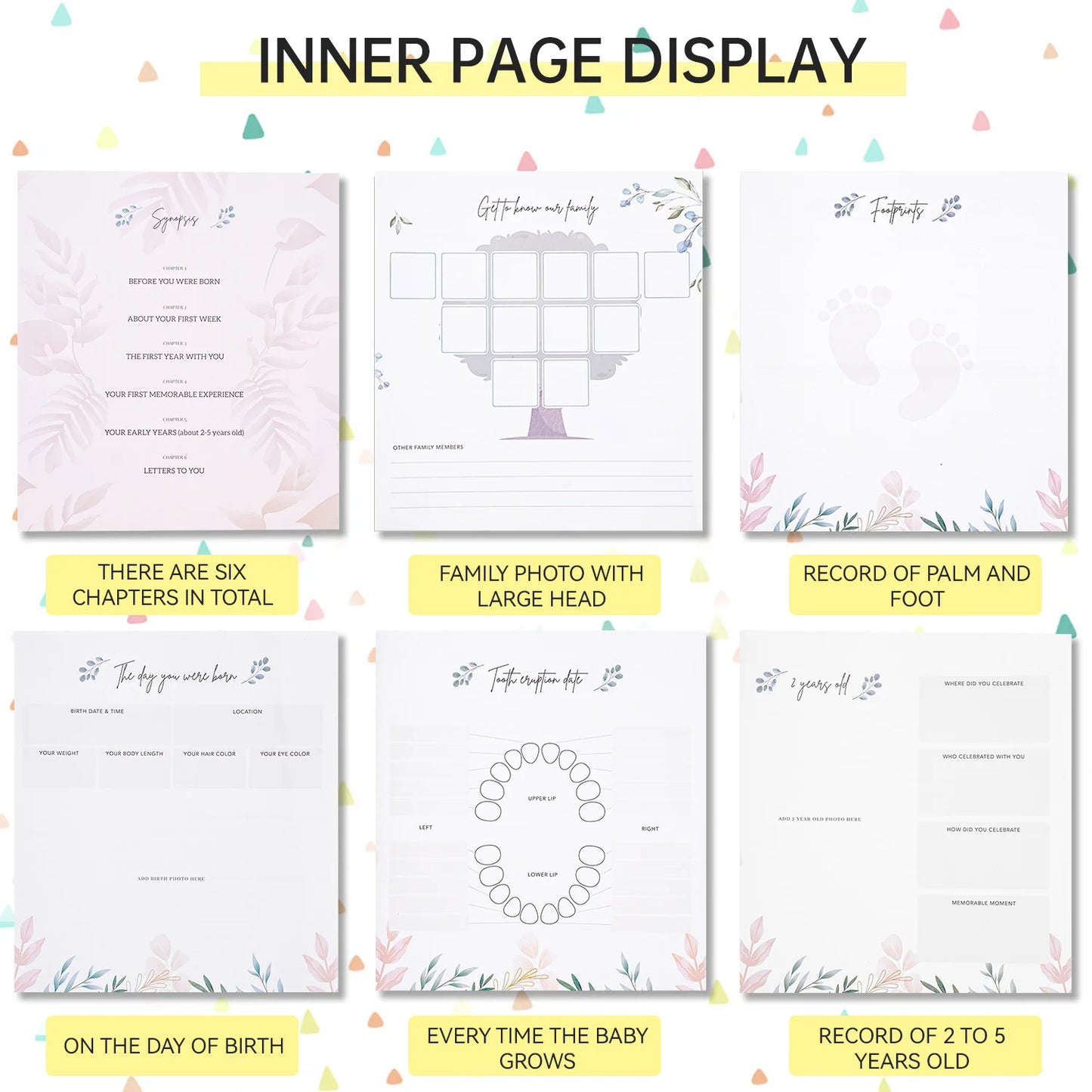 DIY Baby Memory Book Scrapbook Photo Album Pregnancy Diary