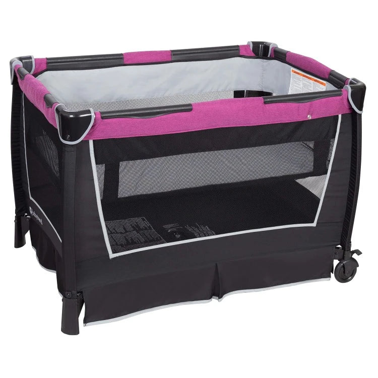 Retreat Nursery Center Playard Mulberry with Removable Bassinet and Changing Table