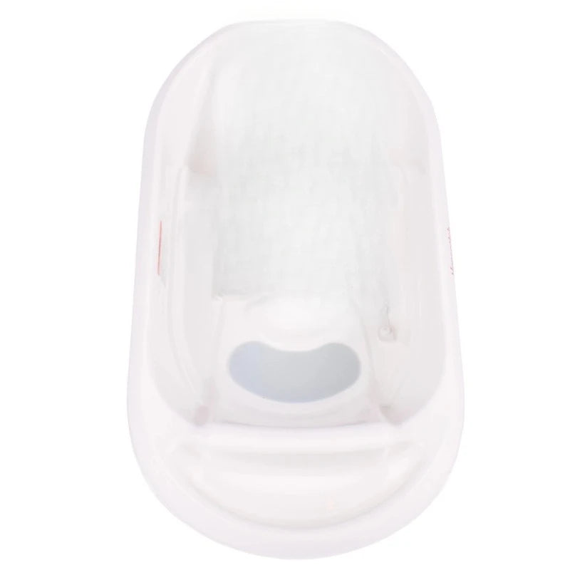 Unisex Newborn to Toddler White 3-in-1 Rigid Baby Bathtub with Sling for Ages 0 Months and Up