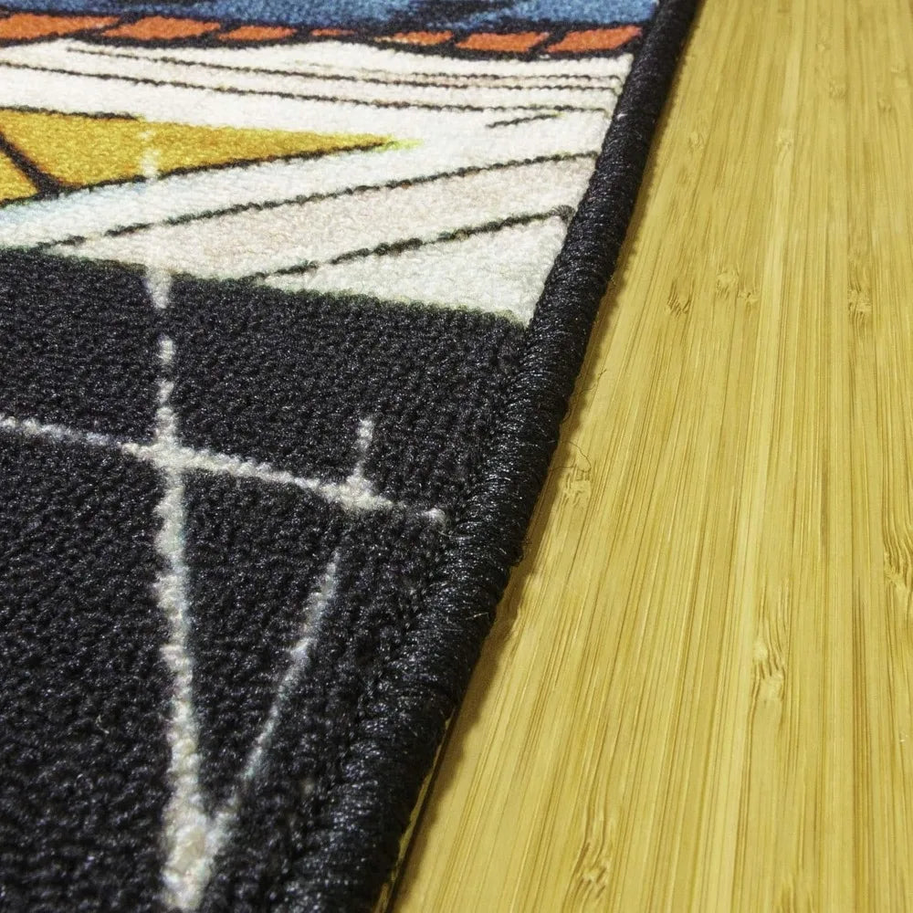 Marvel Spiderman Indoor Area Rug 4x6 Non Slip For Kids