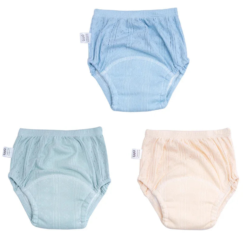 3 Pack Newborn Training Pants Cotton Washable Nappies