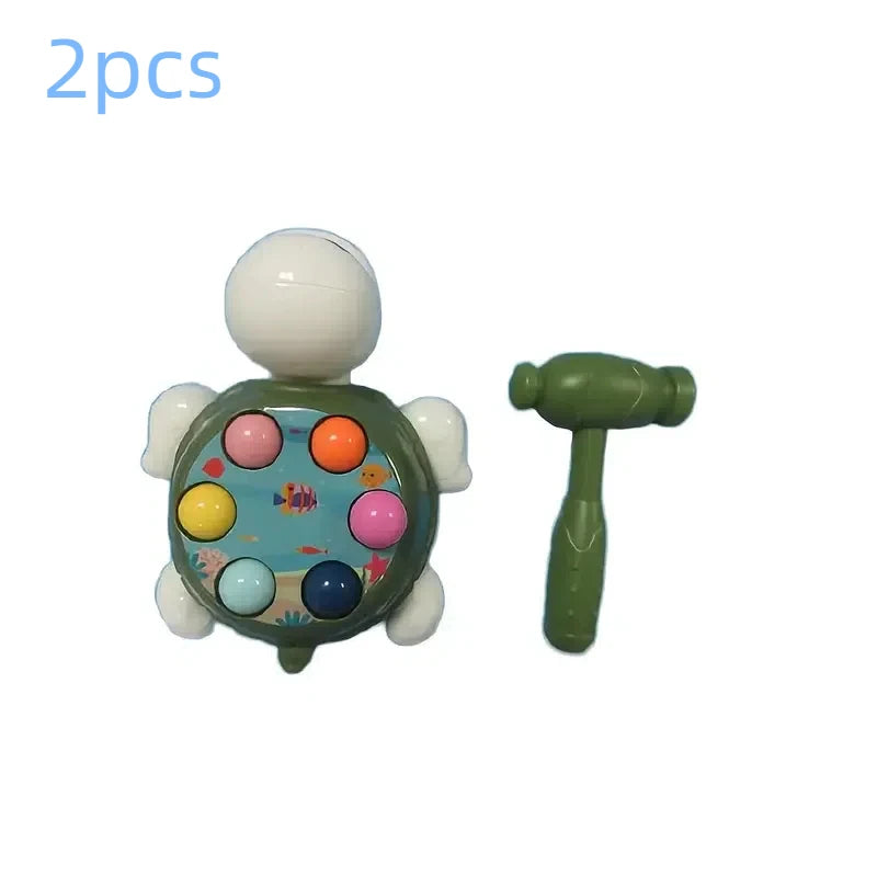 2pc/1pc interactive turtle hammer toys, educational colorful shape sorting game, durable other material construction, suitable f