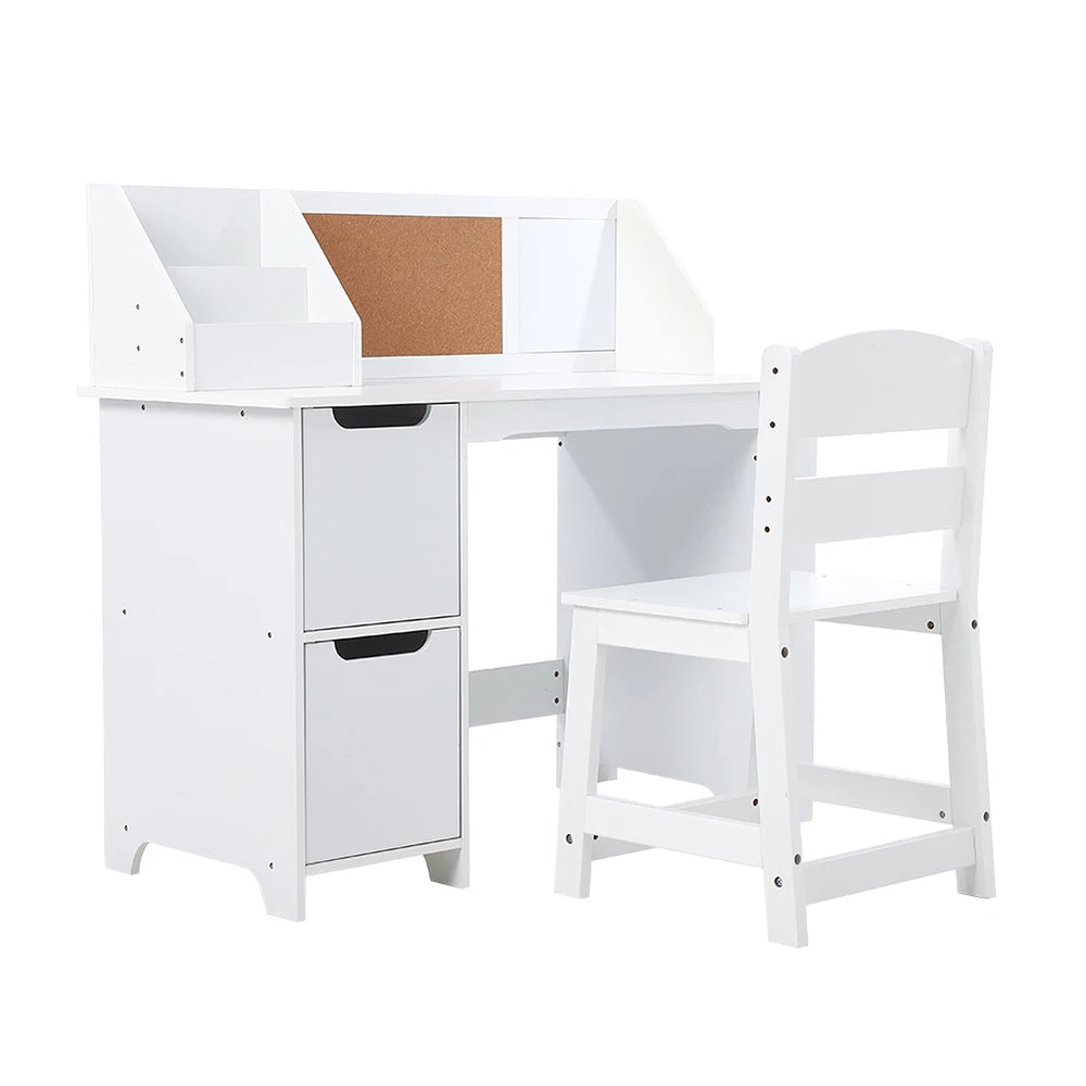 Kids Study Desk and Chair Set with Storage Ages 3 to 8