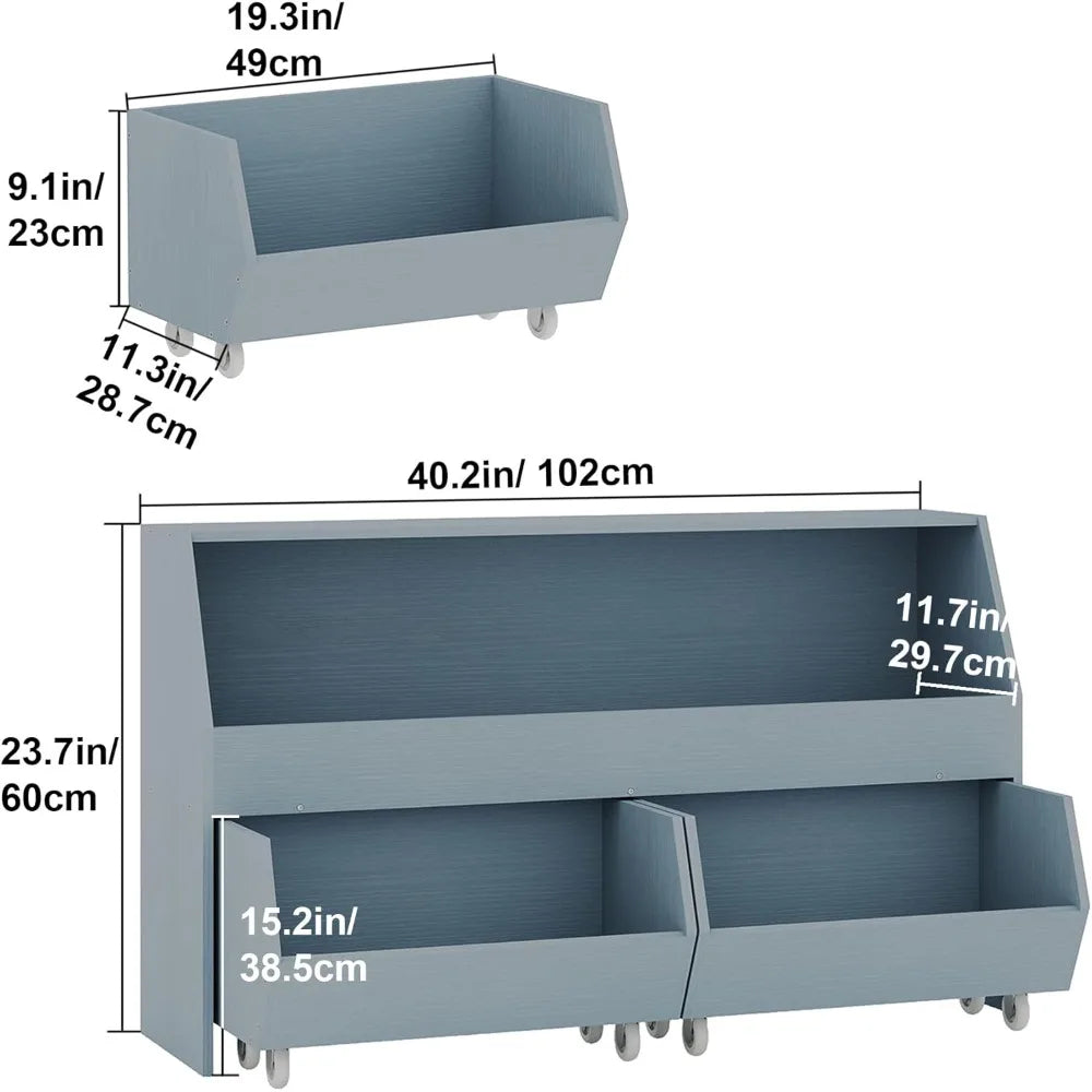 Multi Function Kids Toy Storage Organizer With Drawers