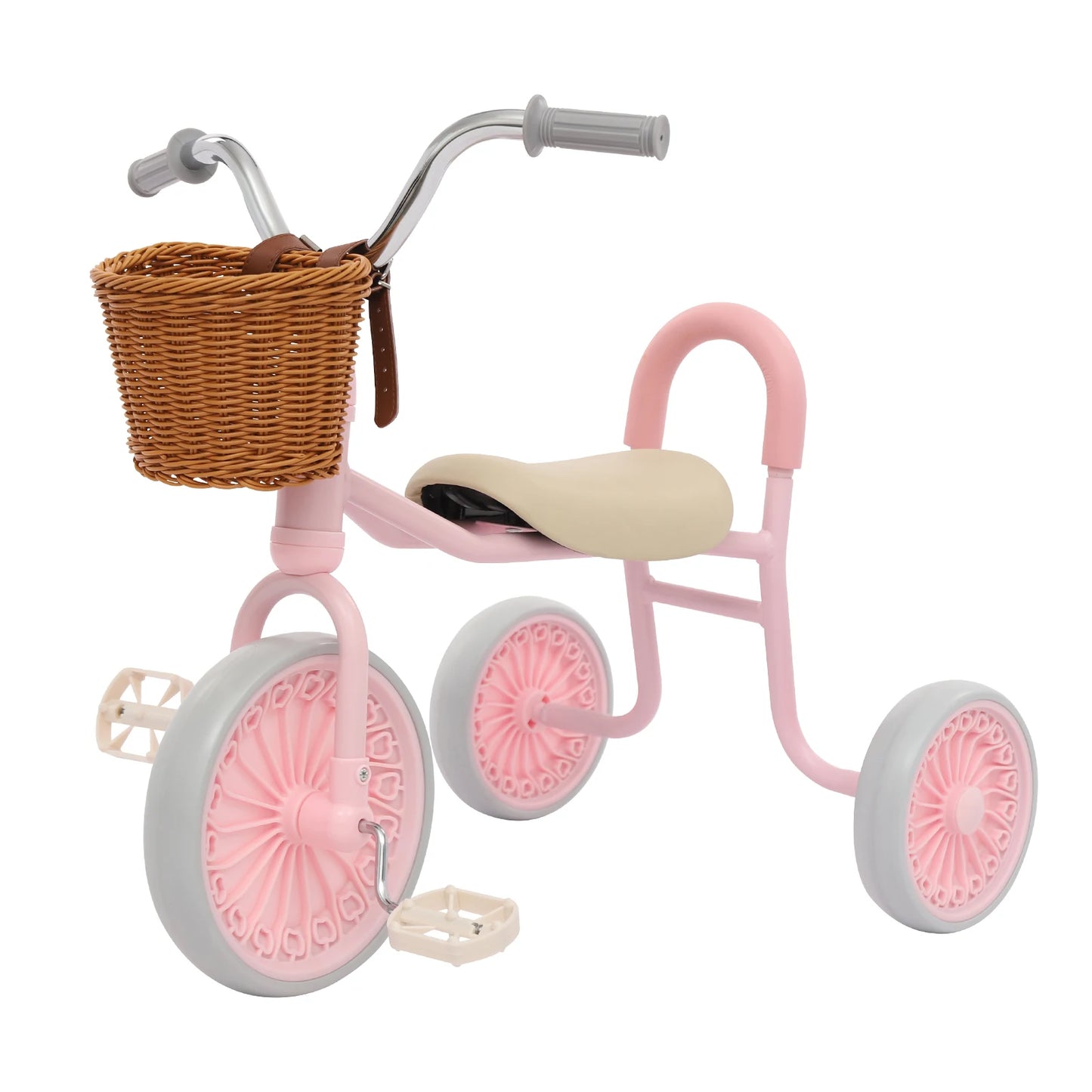 Children Tricycle With Basket And Training Wheels Ages 2-6