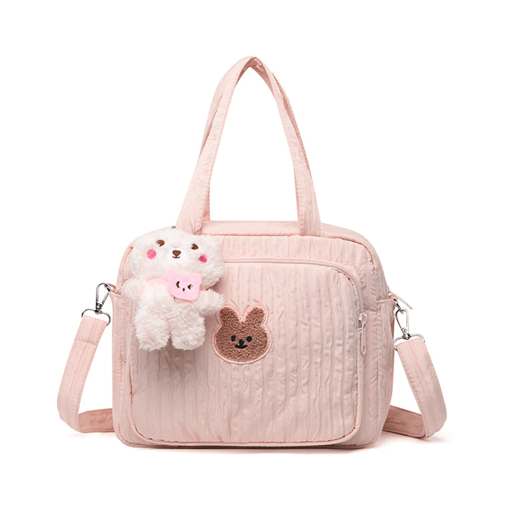 Nappy Maternity Diaper Bag With Pendant Cartoon Tote