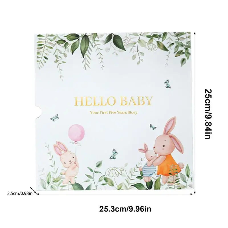 Baby Keepsake Photo Album Journal Scrapbook Milestone Tracker for Newborn Memories