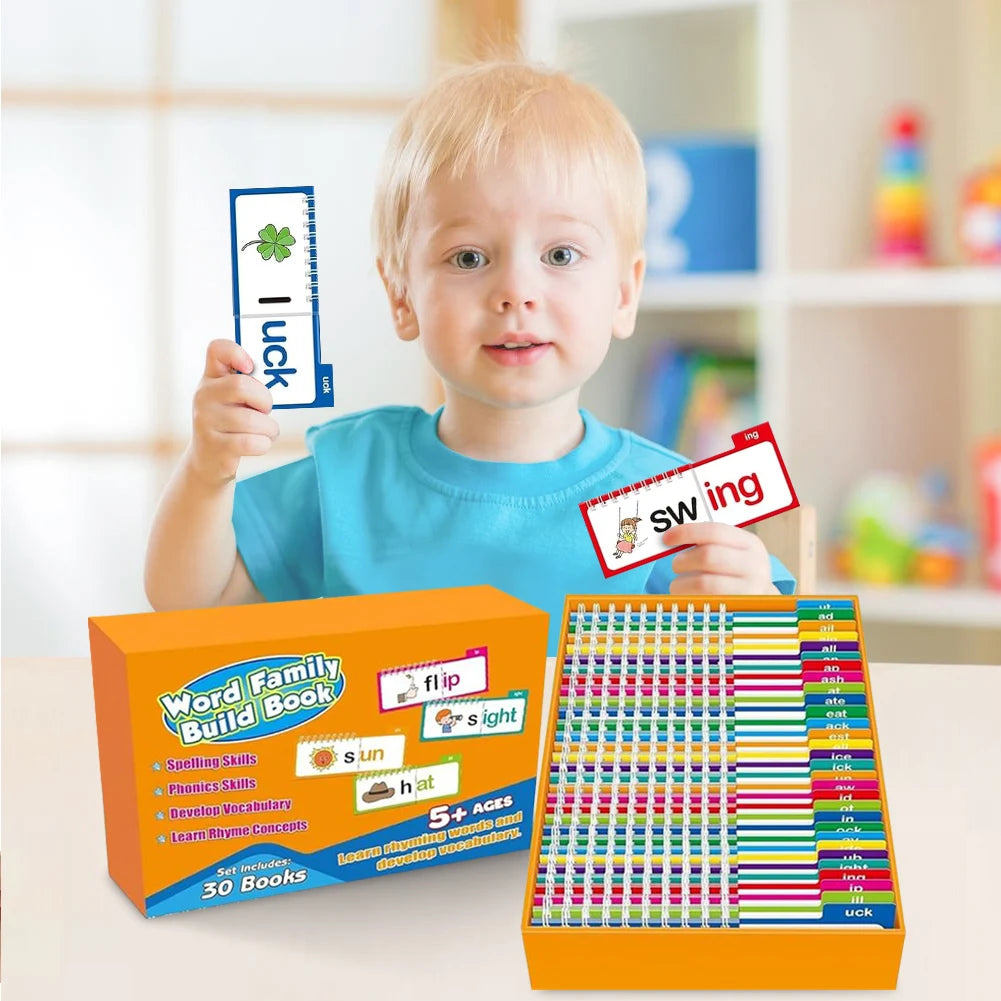 Read And Rhyme Flip Books And Word Families Flash Cards