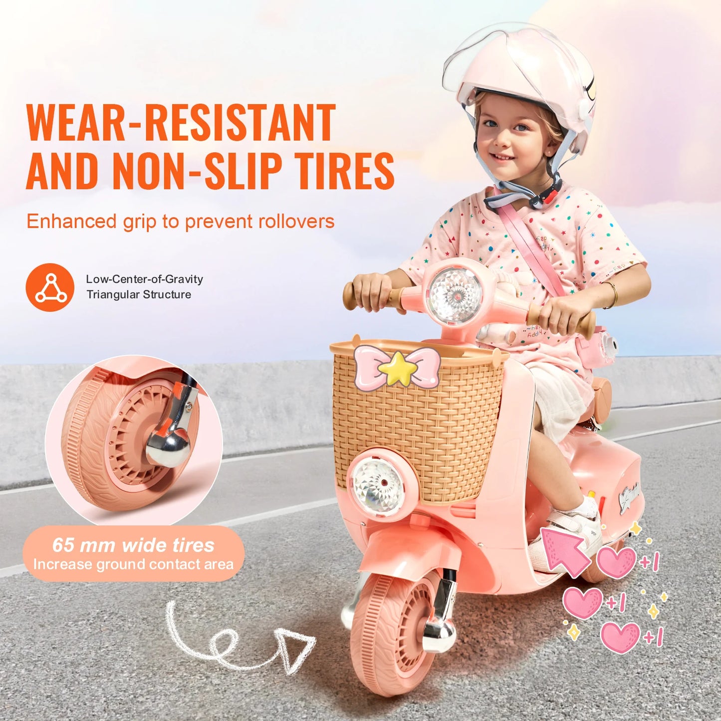 Kids Ride On Motorcycle Trike 6V 12V Battery Powered 2 MPH