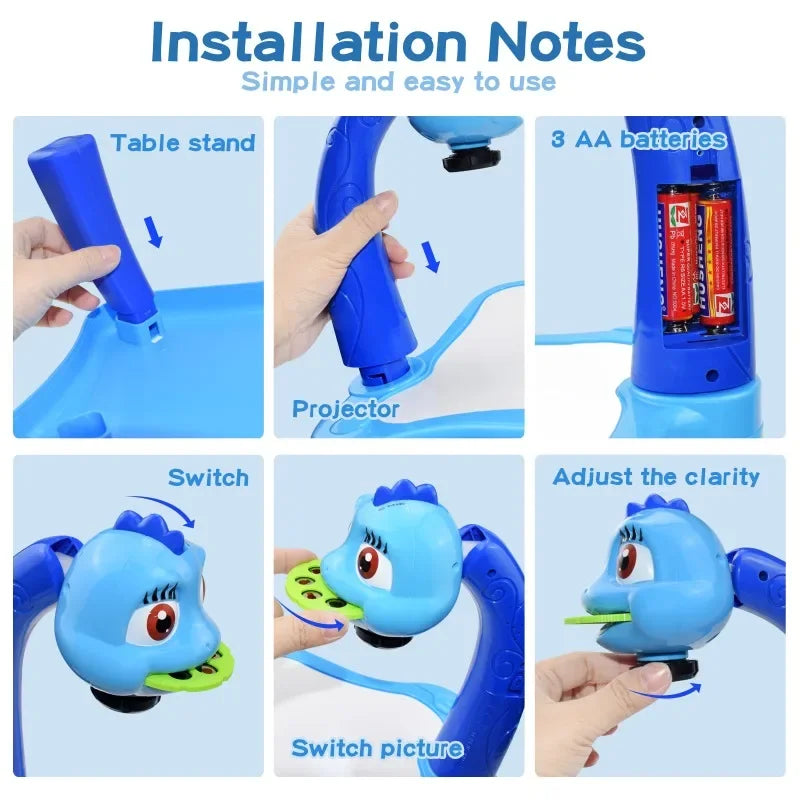 Led Light Projector Art Table Toy For Kids 3 To 6 Learning