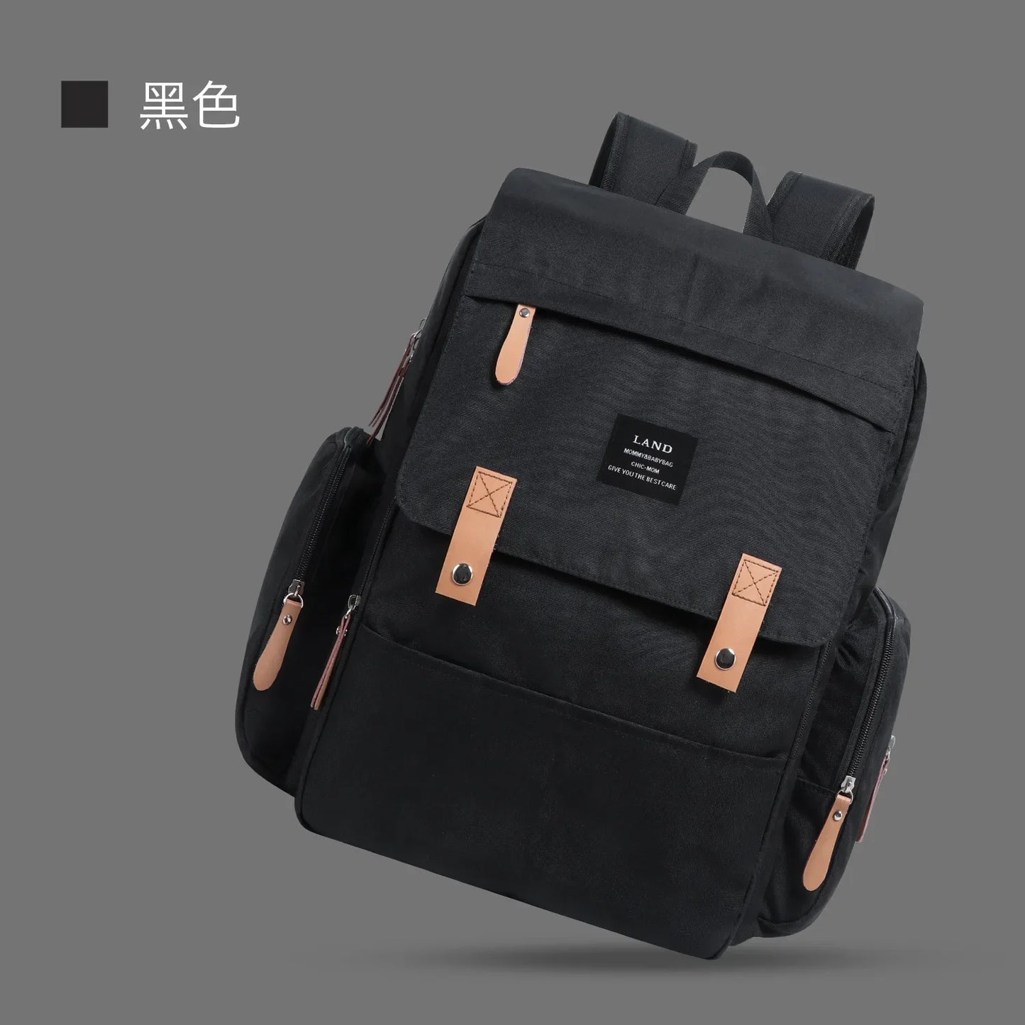 2022 Fashion New Baby Diaper Bag Backpack Multifunctional Organizer with Thermal Milk Bottle Bag for Moms