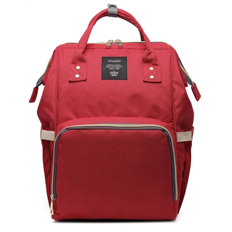 Lequeen Mummy Maternity Diaper Bag Backpack Large Capacity Stroller Bag Travel Diaper Backpack for Baby Care