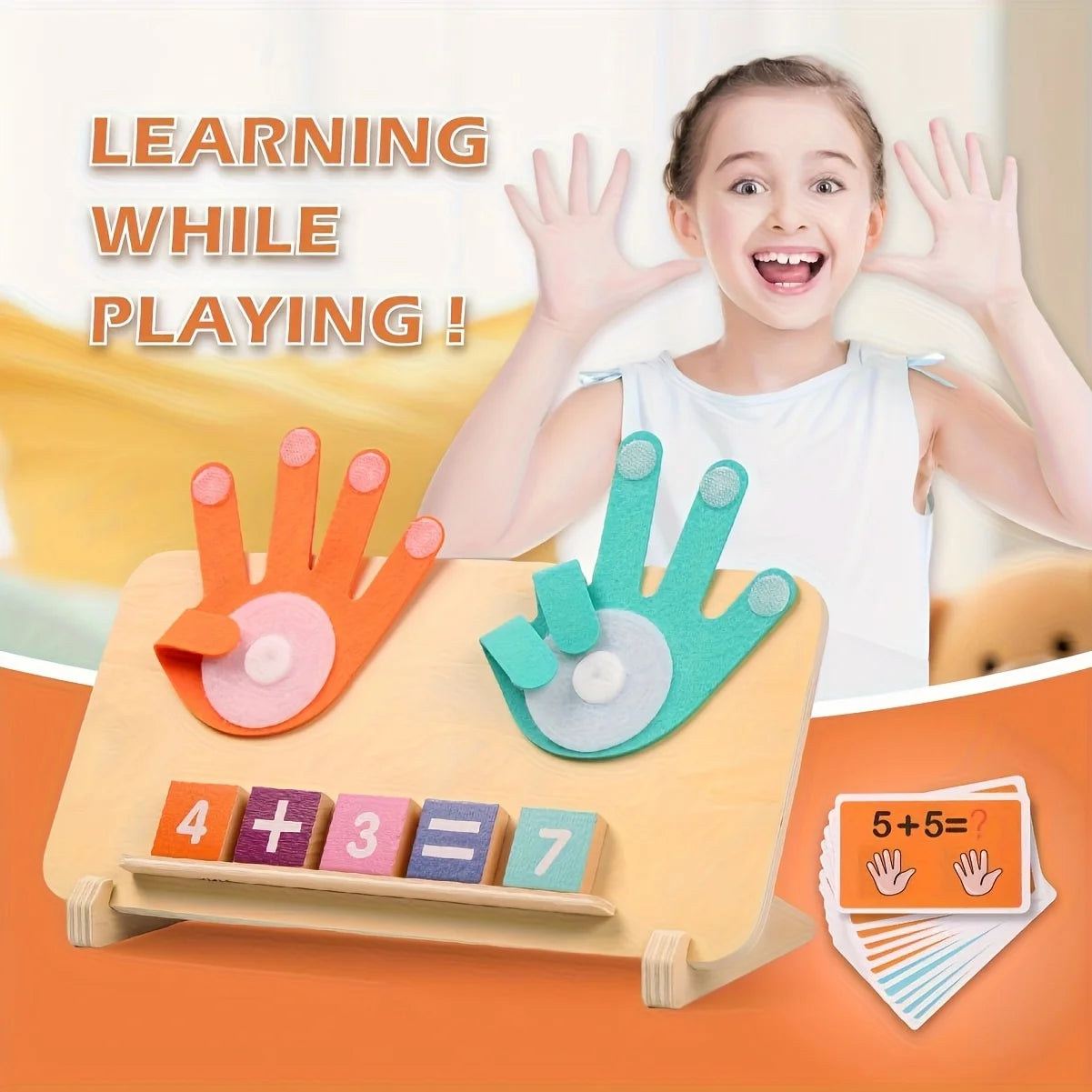 Wooden Arithmetic Learning Board For Children Over Three