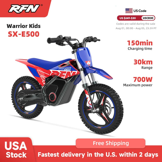 RFN Warrior Kids E500 Electric Dirt Bike 36V 400W Off Road